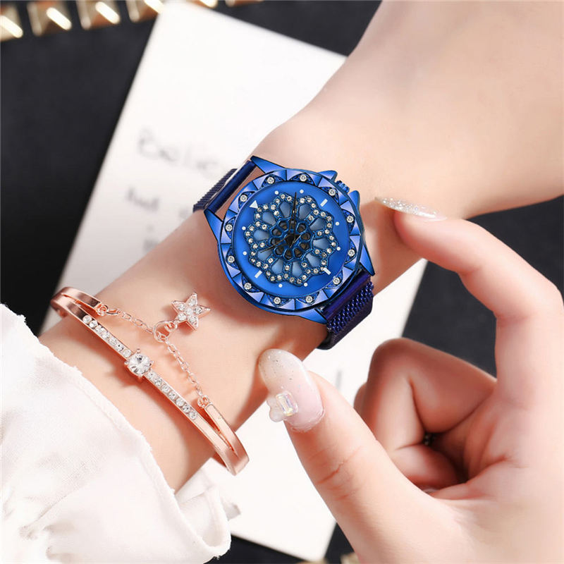 ZOLFA Fashion Magnet Buckle Womens Bracelet Watches Luxury Rose Gold Ladies Quartz Wristwatch Analog Clocks Exquisite Wrist Accessories Set Đồng hồ nữ