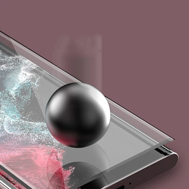 Kính cường lực viền cong bảo vệ màn hình và camera 2 trong 1 dành cho Samsung S22 Ultra S22ultra 5G