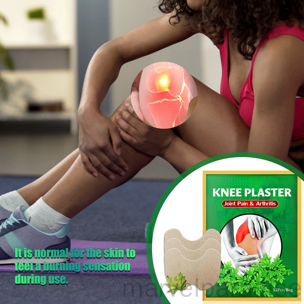 Bộ 12 túi miếng dán từ thảo dược hỗ trợ giảm đau nhức cơ bắp/ đầu gối/ vai gáy