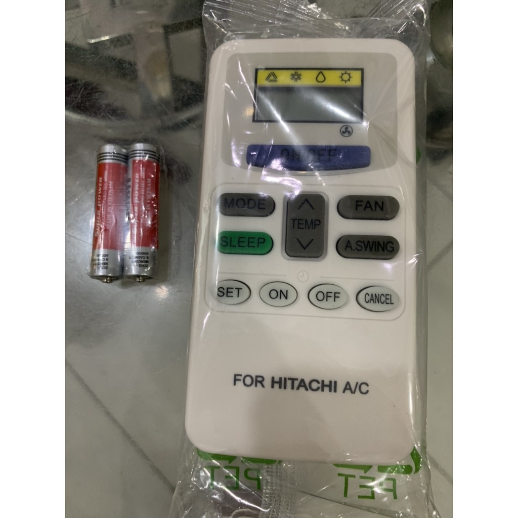 Điều khiển điều hoà Hitachi ngắn
