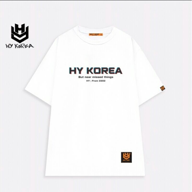 Áo thun nam nữ chính hãng Ken - Tshirt, áo thun hình HY KOREA