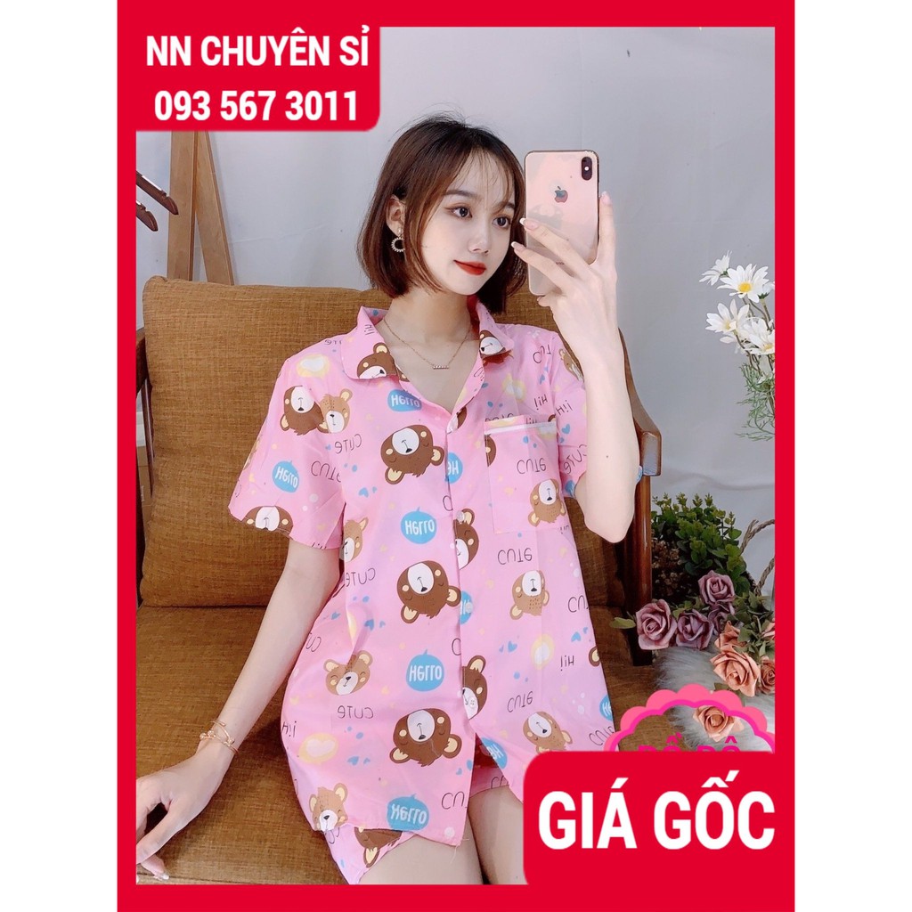 ĐỒ BỘ PIJAMA ĐÙI IN HÌNH HOẠT HÌNH ⚡ẢNH THẬT CHỤP TẠI SHOP⚡ ĐỒ BỘ ĐÙI IN HÌNH BKT187 ⚡ ĐỒ BỘ MẶC NHÀ ⚡ ĐỒ BỘ HÌNH GẤU