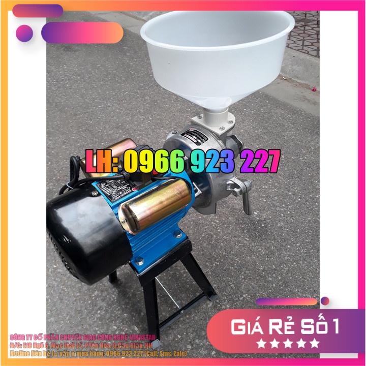 Máy xay bột bánh xèo, xay gạo ngâm làm bột nước - nghiền bằng cối đá 2.2kw