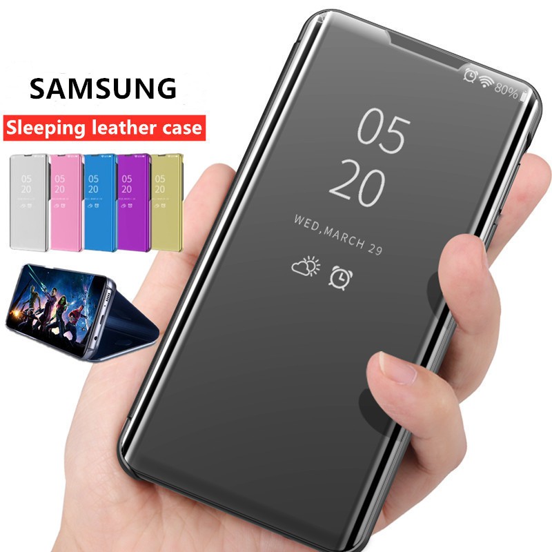 Bao Da Điện Thoại Tráng Gương Sang Trọng Dành Cho Samsung Galaxy J7 J6 J4 Core Prime Plus J610 J6 + J4 + 2015
