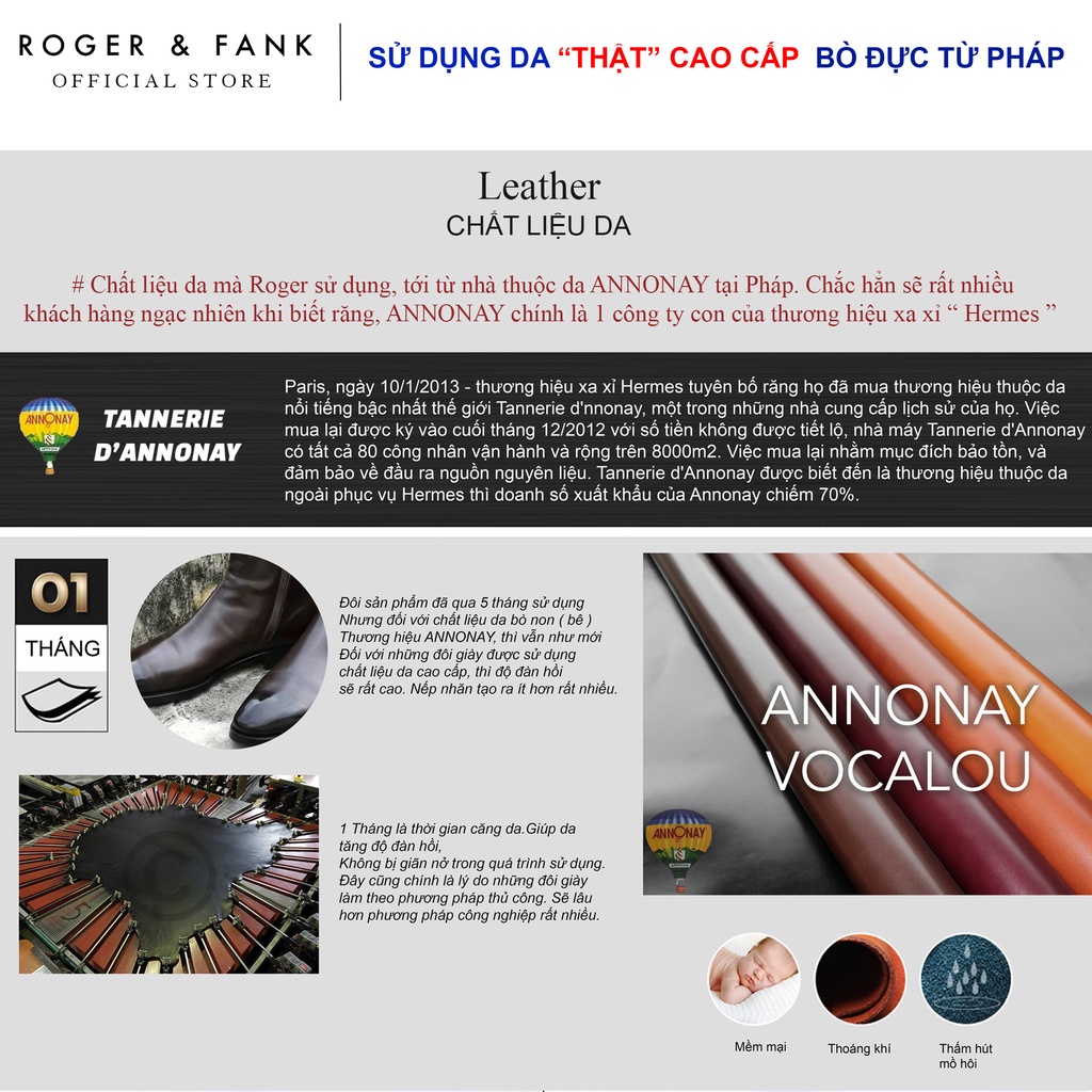 Ví card gập chất liệu da bò non cao cấp BST Lyon ROGER &amp; FANK