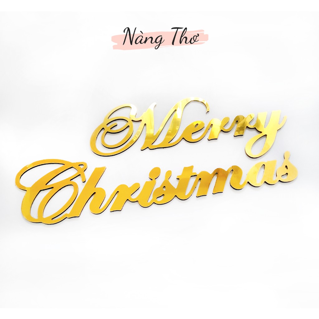 CHỮ VÀNG GƯƠNG ÁNH KIM CẮT THEO YÊU CẦU _NÀNG THƠ DESIGN