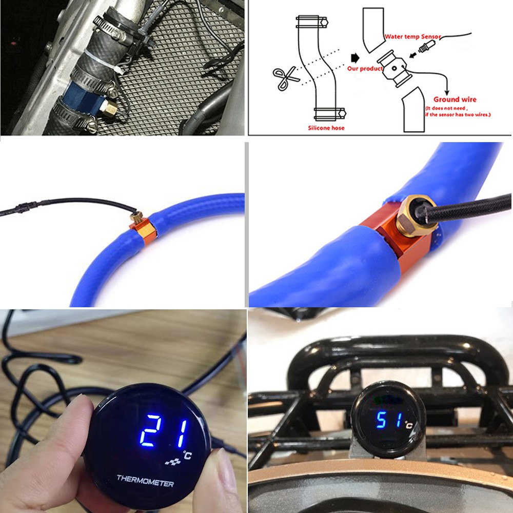 Đồng hồ đo nhiệt độ nước KOSO dành cho xe máy Mini cho XMAX250 300 NMAX CB 400 CB500X