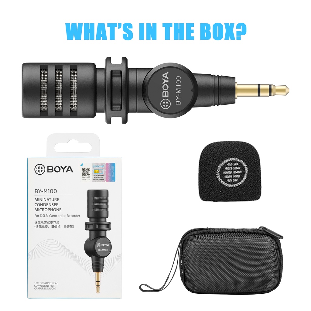 Boya by-m100 Micrô Ba Chiều trs Đầu