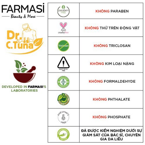 [COSFARTET -20% ĐH60K][Combo] Dầu Gội & Sữa Tắm Chiết Xuất Khoáng Biển Farmasi 375ml/chai