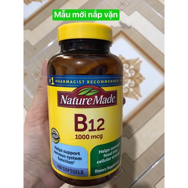 Vitamine B12 Nature made 400 viên Mỹ có bill