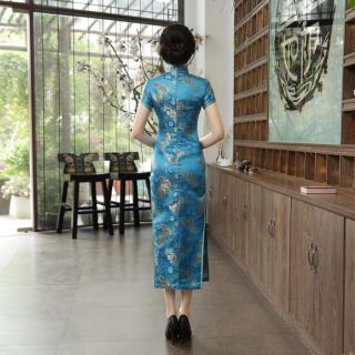 Sườn xám Dài Gấm CAO CẤP Có HÌNH THẬT