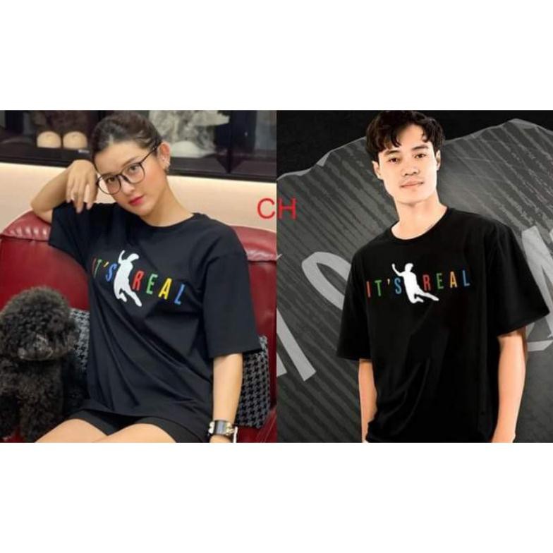 ⚡Áo thun tay lỡ Hottrend Cú sút, Cú ngã Văn toàn It' Real ⚡ Phông nam nữ unisex chất coton Freesize
