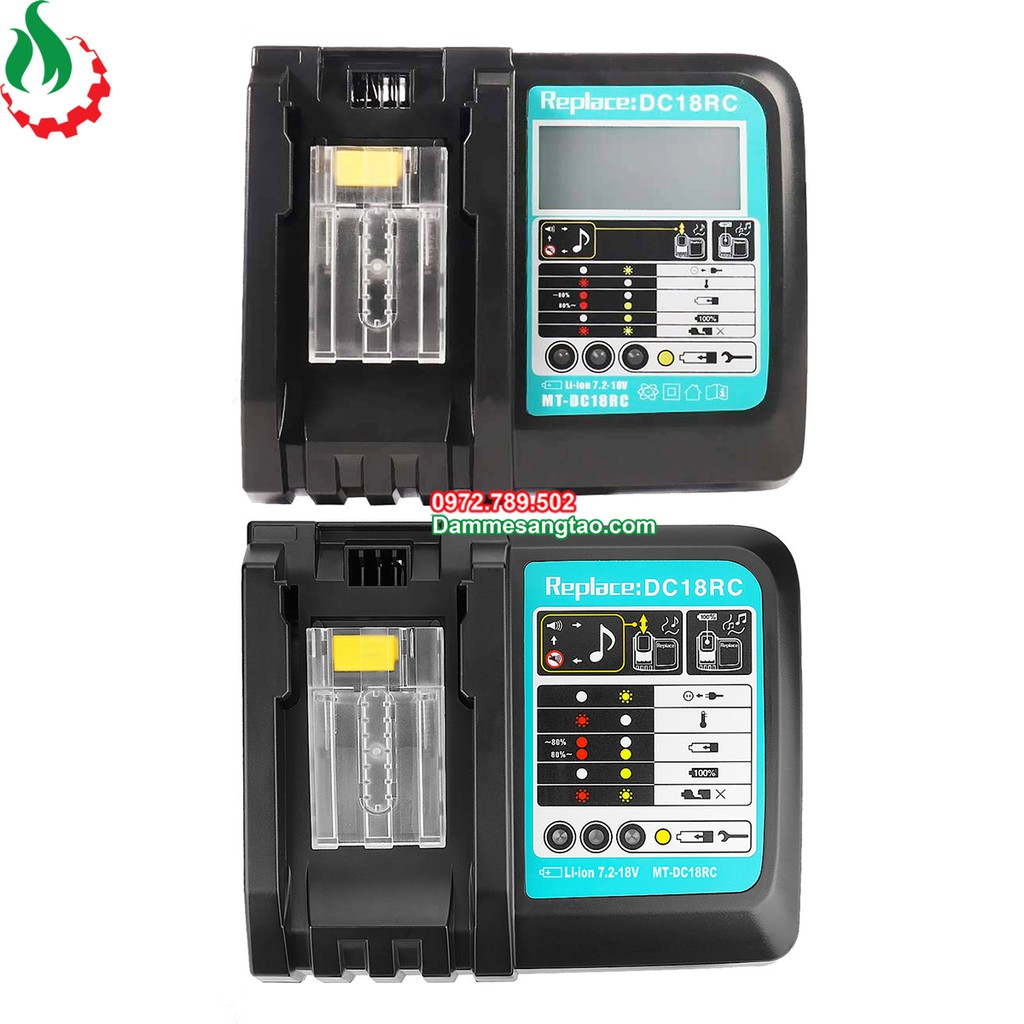 DMST Sạc pin makita 14V 18V DC18RC 7.2V-18V nhận mạch Zin