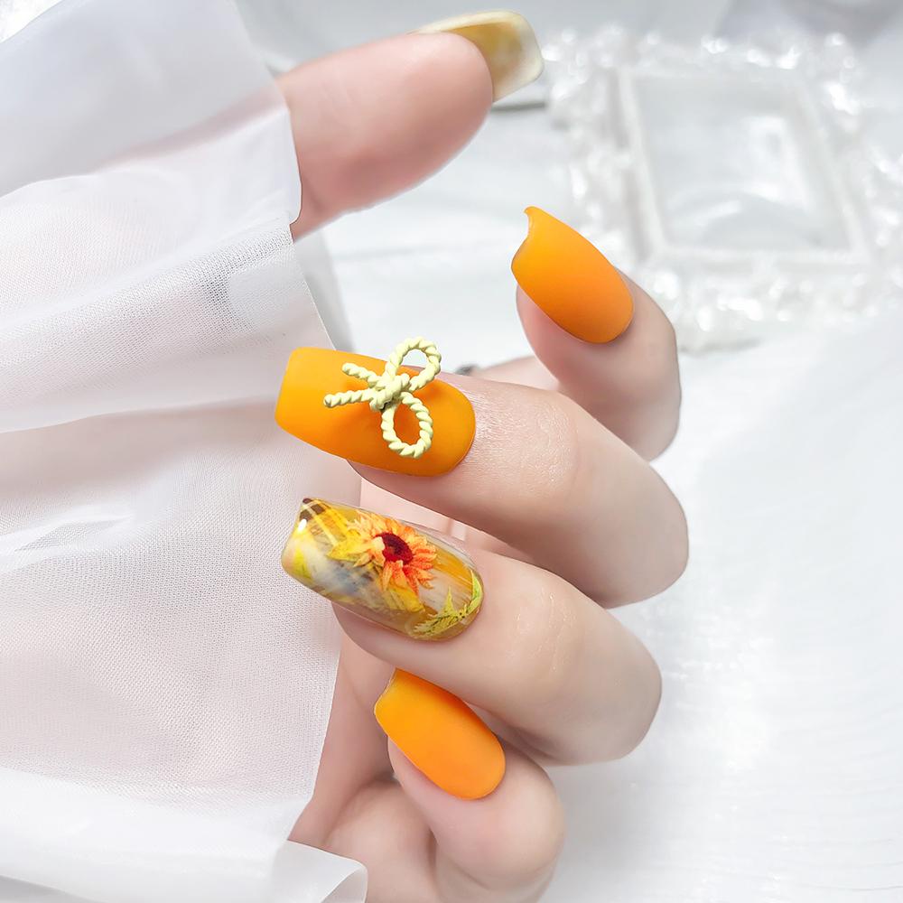 Phụ Kiện Trang Trí Móng Tay Hình Nơ Màu Sắc Ngọt Ngào Xinh Xắn