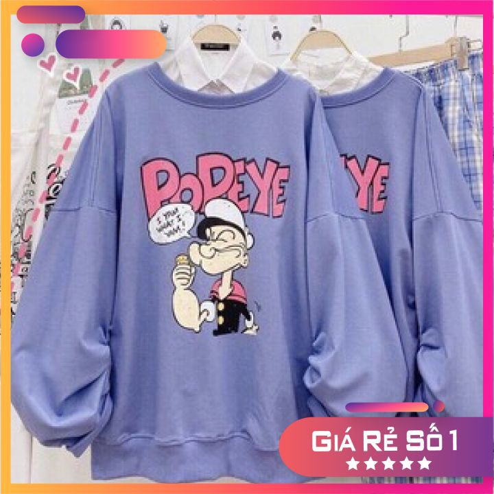 Áo Sweater Nỉ POPEYE Unisex Siêu Hot