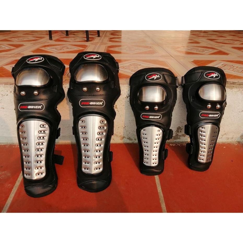 GIÁ TẬN GỐC - Bộ Giáp inox Probiker 4 miếng - Hàng đi phượt cực chất