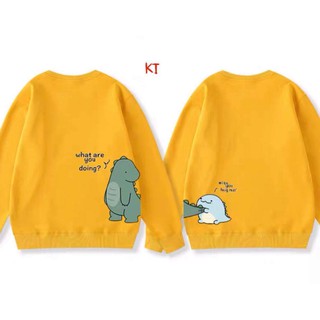 Áo thun đôi khủng long bám đuôi KTH1120
