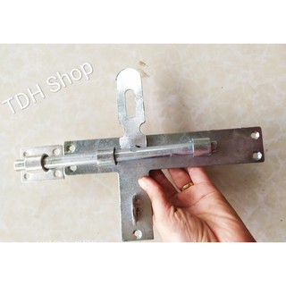 Chốt cổng ngang, chốt cửa ngang sắt mạ
