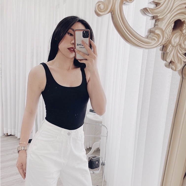 Áo thun ba lỗ crop body Nyan Top B Basic