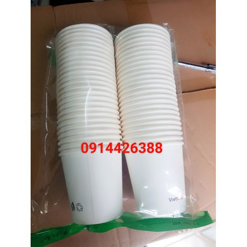 Cốc giấy Vietcup 50 cái 180ml loại 6oz