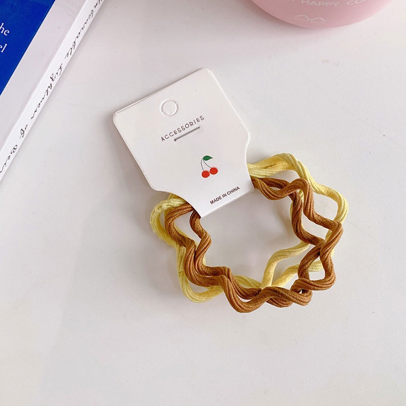 Set 4 dây buộc tóc đơn giản thời trang dành cho nữ