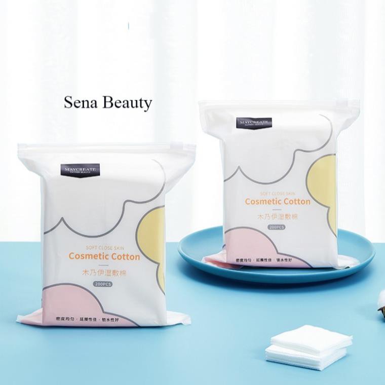 Bông Maycreate Cosmetic Cotton Chuyên Dụng Làm Mặt Nạ Toner