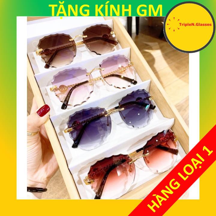 Kính mát thời trang nữ A2047 chống tia UV400 form kính lục giác với nhiều màu sắc cá tính phù hợp mang đi chơi đi làm