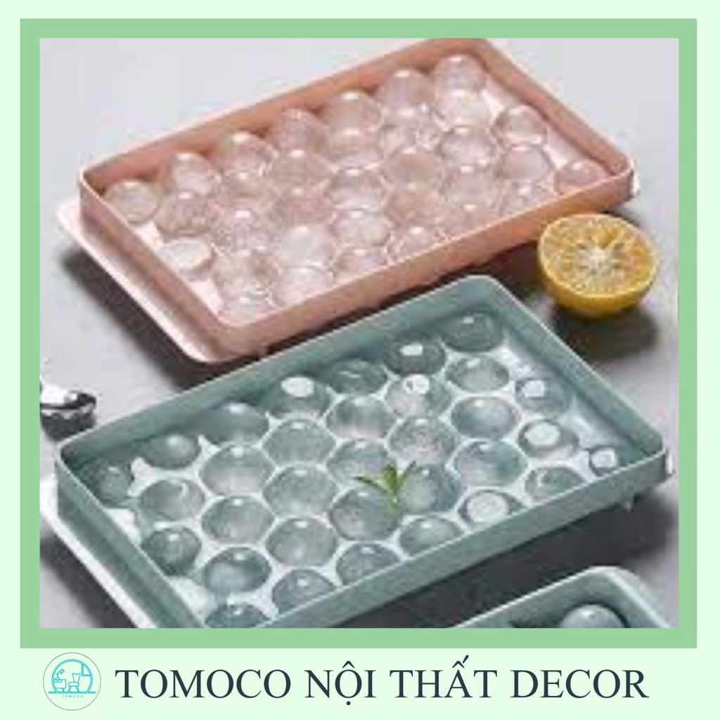 Khay 14 Ngăn Trữ Đông,Bảo Quản Đồ Ăn Dặm, Khay Làm Đá Đáy Silicon Có Nắp Đậy An Toàn Tiện Dụng