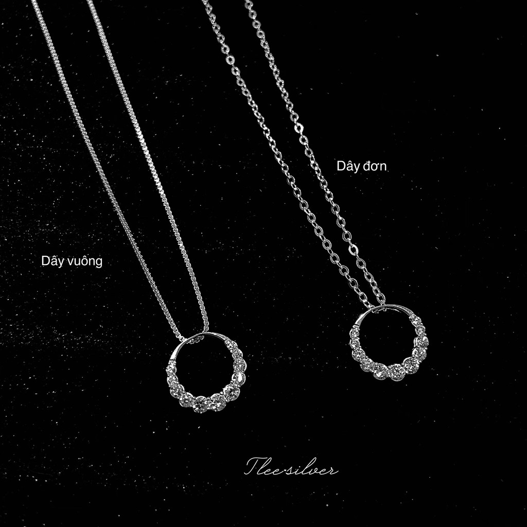 Dây chuyền bạc ENDLESS SPACE - siêu cute bảo hành 1 năm - Trang sức bạc cao cấp Hàn Quốc