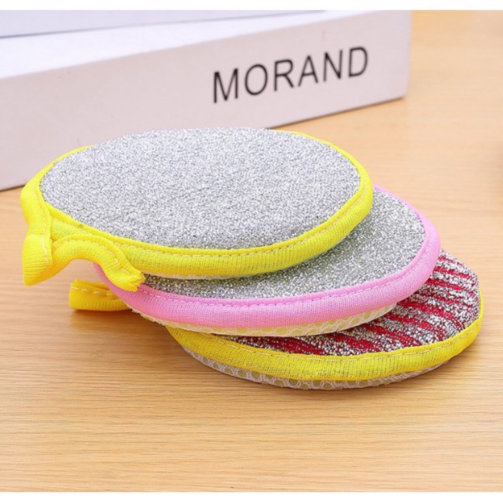 Miếng Rửa Bát 2 Mặt Kết Hợp Cọ Xoong Nồi Đa Năng Và Rửa Chén Bát Thông Minh