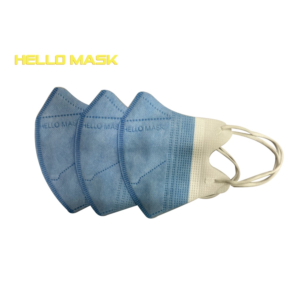 Khẩu trang Hello Mask 5D Kháng khuẩn (hộp 10 cái)