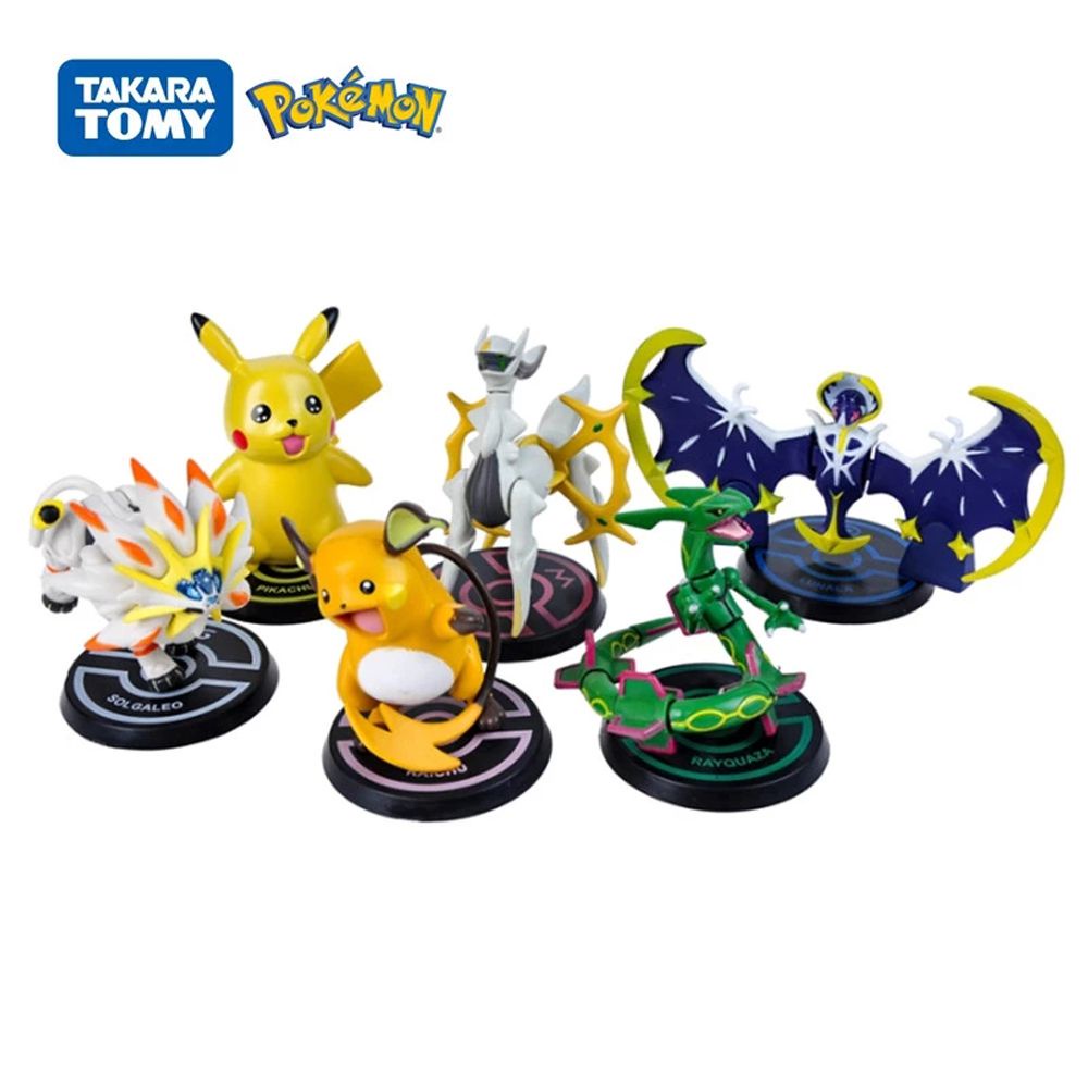 Set 6 mô hình nhân vật phim hoạt hình Pokemon bằng PVC