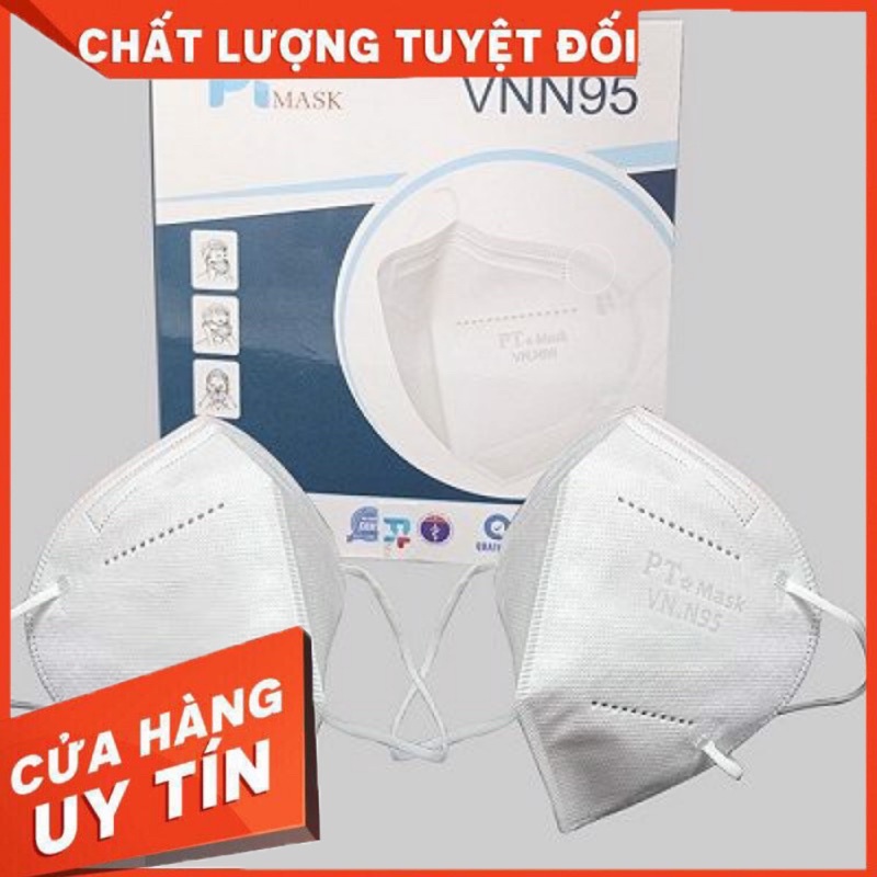 Khẩu trang N95 4 lớp PTmask (Hộp/10 Cái) Hàng công ty