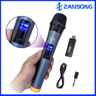 Micro không dây Zansong V12 TU dành cho loa kéo bluetooth, amly,...