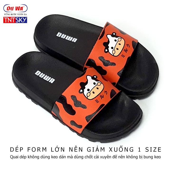 Dép trẻ em siêu nhẹ DUWA - Hàng chính hãng - Bò sữa quai ngang SH1163TE