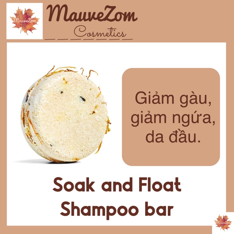 Bánh dầu gội LUSH - Soak And Float shampoo bar (tặng kèm hộp thiếc đựng)