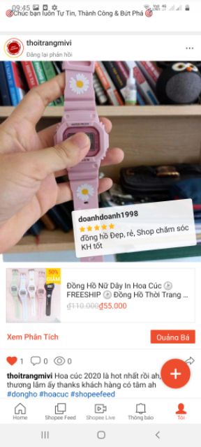 Đồng Hồ Nữ Dây In Hoa Cúc 🕑 FREESHIP 🕑 Đồng Hồ Thời Trang Dây Hoa Cúc | BigBuy360 - bigbuy360.vn