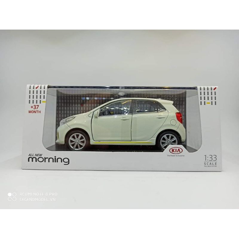 Mô hình xe Kia Morning tỷ lệ 1:33