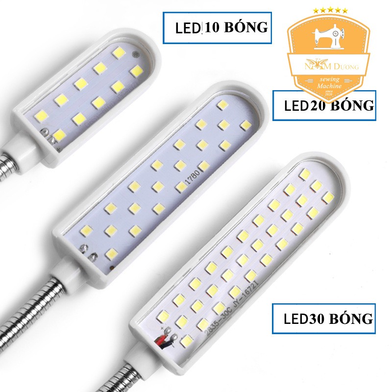 Đèn led máy may công nghiệp &gt; đèn led 20 bóng có nam châm dùng cho máy khâu
