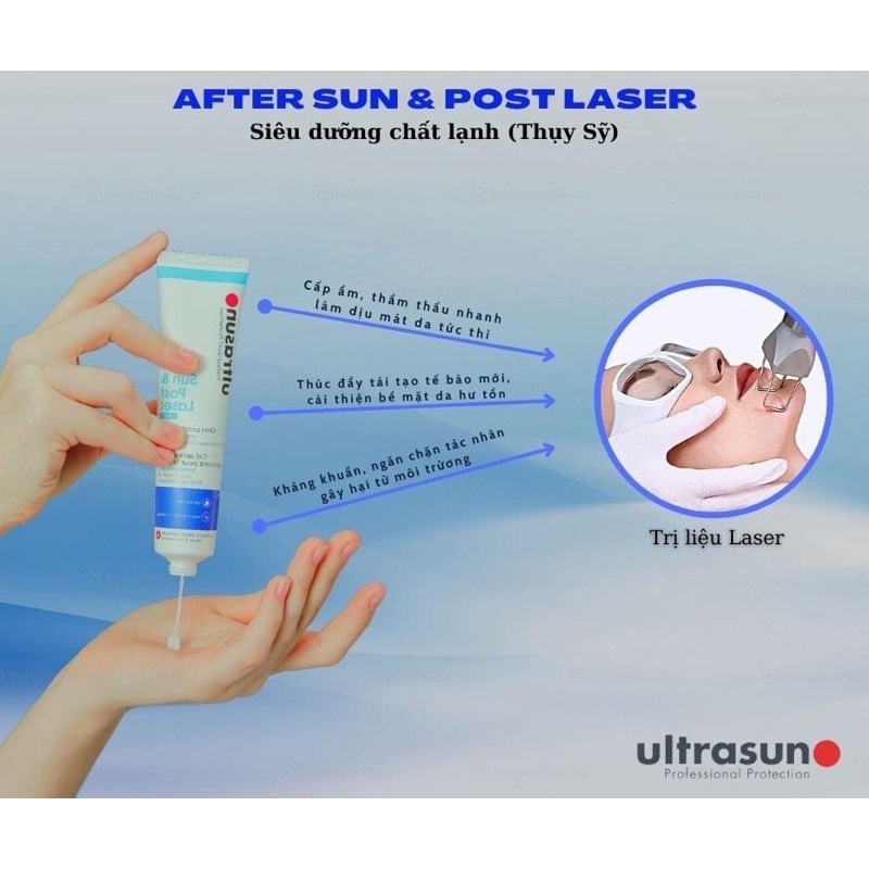 {CHÍNH HÃNG} Dưỡng chất lạnh làm dịu da Ultrasun After Sun & Post Laser