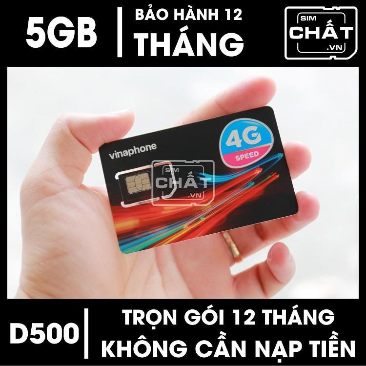 SIM 4G VINA TRỌN GÓI 1 NĂM KHÔNG NẠP TIỀN - TỪ 5GB - 120GB DATA TỐC ĐỘ CAO - MIỄN PHÍ GỌI