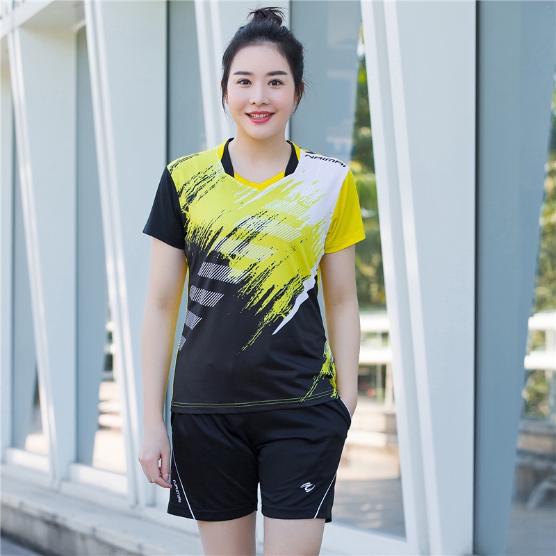 Bộ Đồ Thể Thao Tay Ngắn Thoáng Khí Thời Trang Cao Cấp Dành Cho Nam Nữ