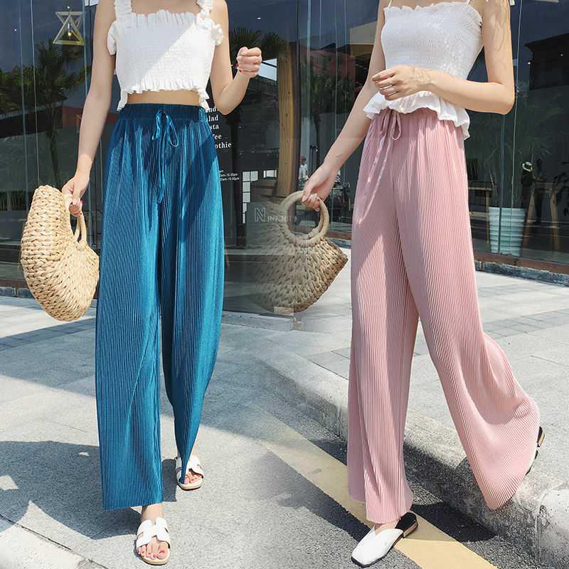 Quần dài ống rộng kiểu dáng thời trang dành cho nữ
