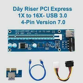 Dây Riser pci express 1x to 16x - USB 3.0 V6.0