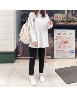 Quần baggy đen ống côn TSW
