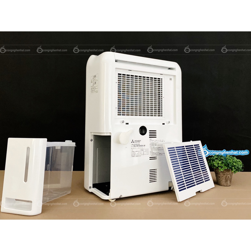 Máy hút ẩm Mitsubishi MJ-M100SX-W Hút 10L nước / ngày - Hàng nội địa Nhật - Mới 100% - Bảo hành 12 tháng