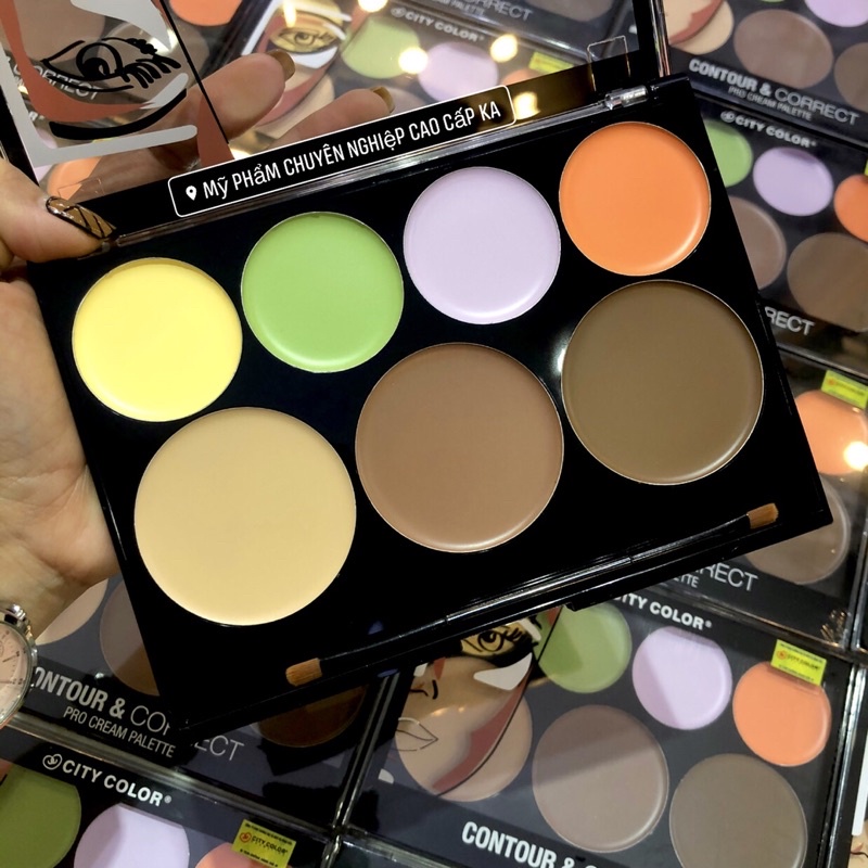 BẢNG TẠO KHỐI VÀ CHE KHUYẾT ĐIỂM CITY COLOR CONTOUR AND CORRECT CREAM PALETTE