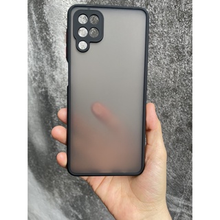 Ốp lưng Samsung Galaxy A12 , M12 viền dẻo đen lưng nhám mờ