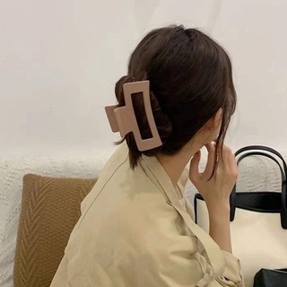 Kẹp Tóc Càng Cua Hình Vuông Lớn Màu Sắc Đơn Giản Phong Cách Hàn Quốc