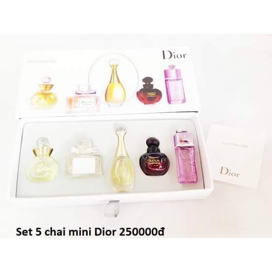 Set nước hoa_DIOR 5 chai